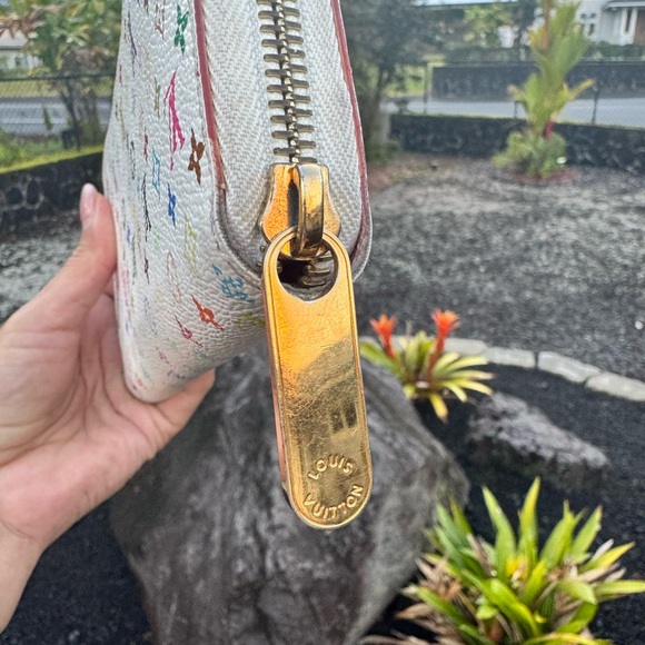 Louis Vuitton Murakami Multicolor Zippy Wallet White LV Long Wallet - Picture 3 of 11